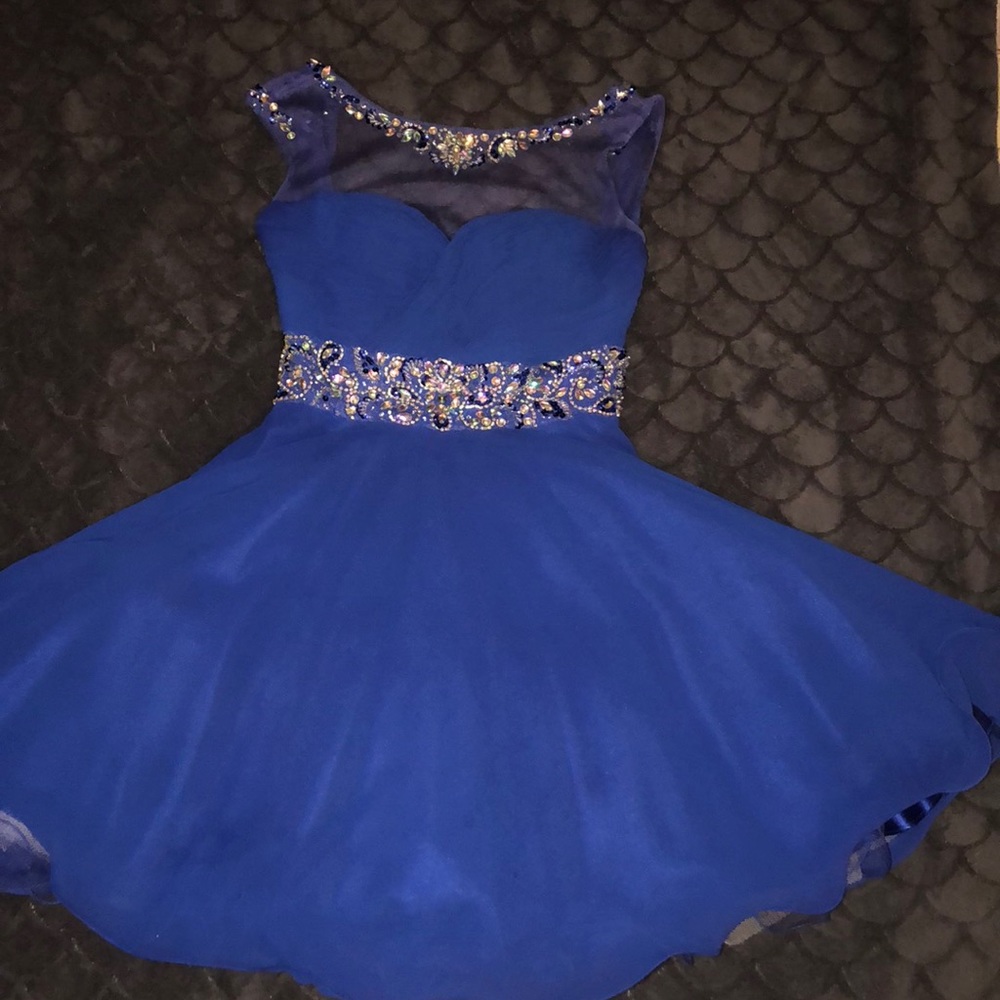 Blue homecoming dress
